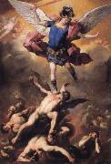 The Archangel Michael driving the rebellious angels into Hell Luca Giordano